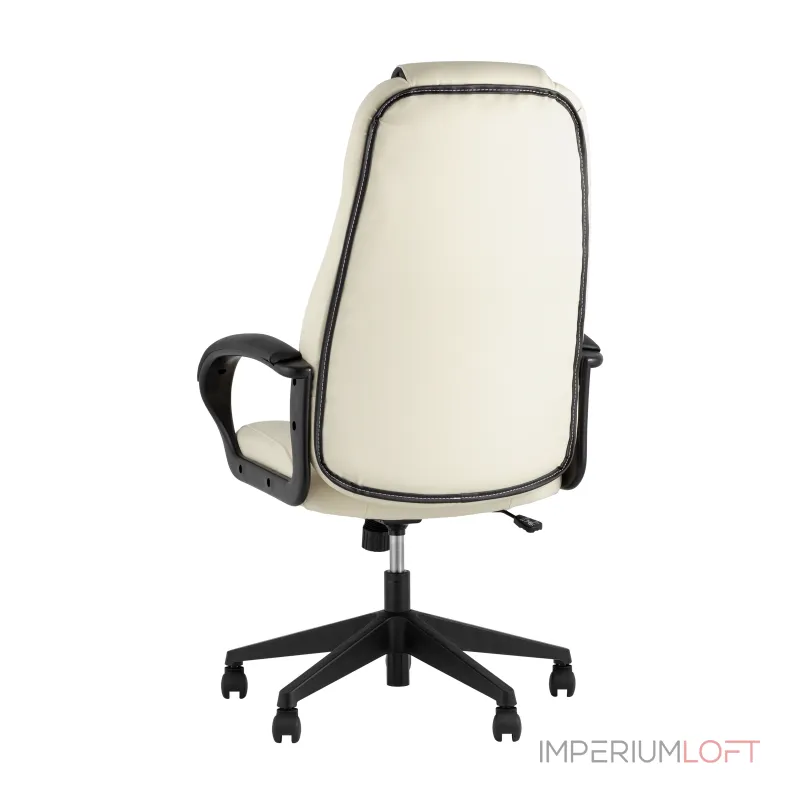 TopChairs ST-CYBER 8 белый/черный эко.кожа крестовина пластик