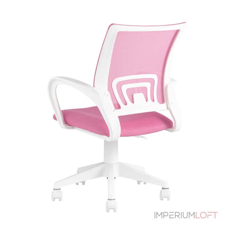 офисное TopChairs ST-BASIC-W розовый крестовина пластик белый