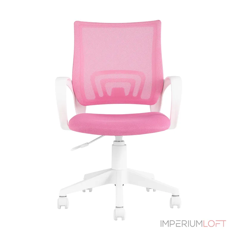 офисное TopChairs ST-BASIC-W розовый крестовина пластик белый