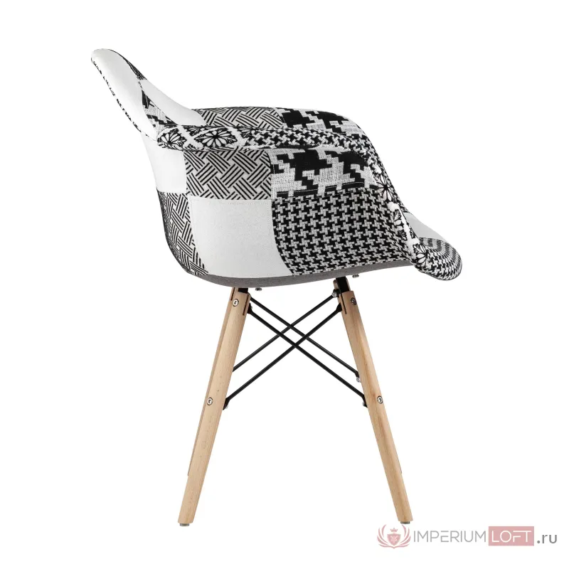 Eames в стиле пэчворк черно-белое, ножки массив бука от ImperiumLoft
