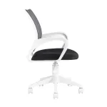 офисное TopChairs ST-BASIC-W серый крестовина пластик белый от ImperiumLoft