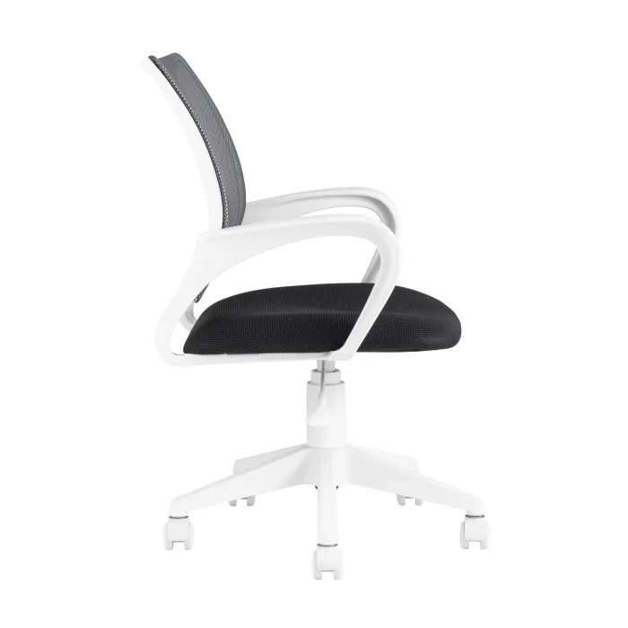 офисное TopChairs ST-BASIC-W серый крестовина пластик белый от ImperiumLoft