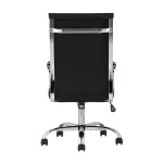 TopChairs Unit офисное черное в обивке из экокожи, механизм качания Top Gun от ImperiumLoft