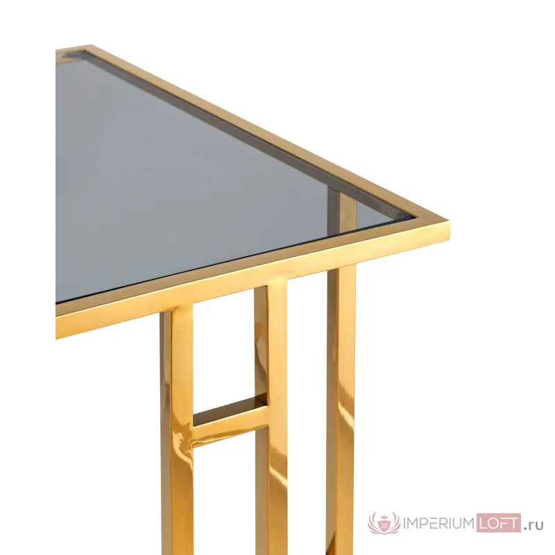 Бостон 50*32 каркас из нержавеющей стали золото стекло smoke от ImperiumLoft