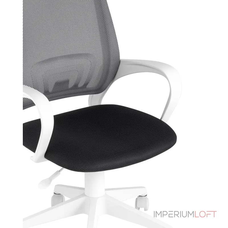 офисное TopChairs ST-BASIC-W серый крестовина пластик белый офисное TopChairs ST-BASIC-W серый крестовина пластик белый