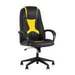 TopChairs ST-CYBER 8 черный/желтый эко.кожа крестовина пластик