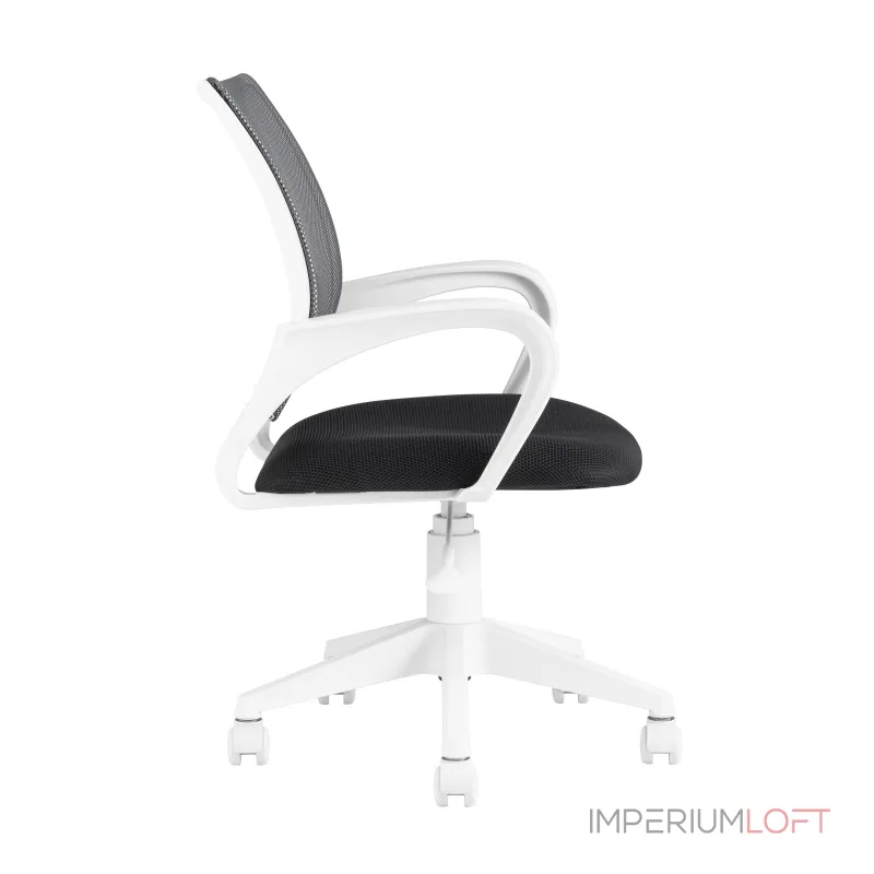 офисное TopChairs ST-BASIC-W серый крестовина пластик белый офисное TopChairs ST-BASIC-W серый крестовина пластик белый