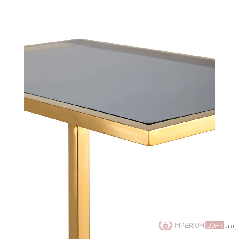 Бостон 50*32 каркас из нержавеющей стали золото стекло smoke от ImperiumLoft