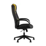 TopChairs ST-CYBER 8 черный/желтый эко.кожа крестовина пластик