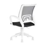 офисное TopChairs ST-BASIC-W серый крестовина пластик белый от ImperiumLoft