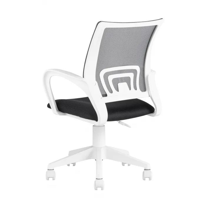 офисное TopChairs ST-BASIC-W серый крестовина пластик белый от ImperiumLoft