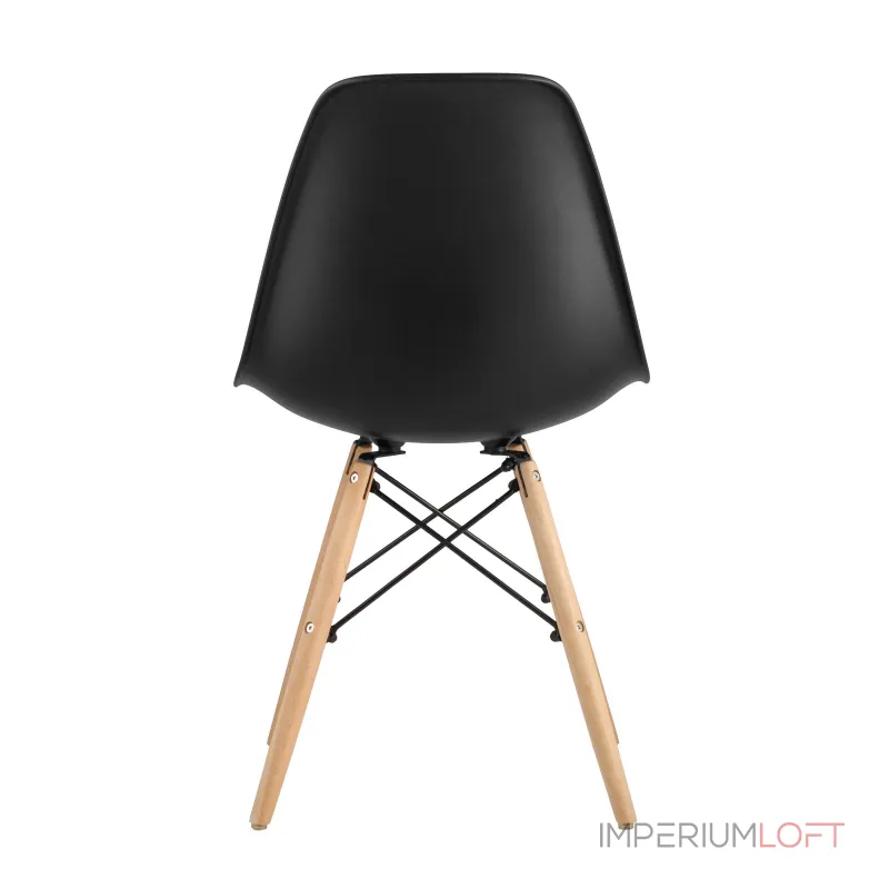 DSW черный, литой полипропилен, стальной каркас, массив бука от ImperiumLoft DSW черный, литой полипропилен, стальной каркас, массив бука от ImperiumLoft