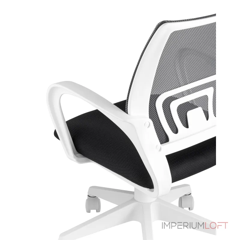 офисное TopChairs ST-BASIC-W серый крестовина пластик белый офисное TopChairs ST-BASIC-W серый крестовина пластик белый