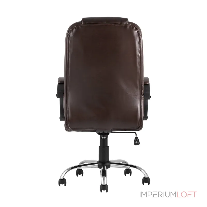 TopChairs Atlant офисное коричневое обивка экокожа, механизм качания Top Gun TopChairs Atlant офисное коричневое обивка экокожа, механизм качания Top Gun