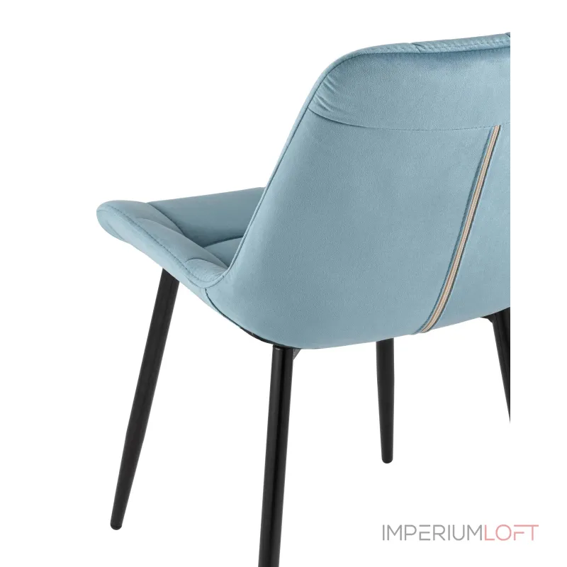 Флекс велюр пыльно-голубой ножки металл от ImperiumLoft