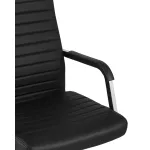 TopChairs Unit офисное черное в обивке из экокожи, механизм качания Top Gun от ImperiumLoft