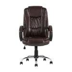 TopChairs Atlant офисное коричневое обивка экокожа, механизм качания Top Gun от ImperiumLoft