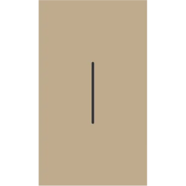 Клавиша 2 модульная (Шампань) MEITON ACH01M2