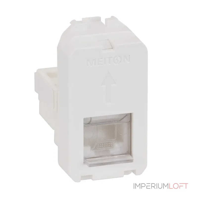 Розетка интернет RG45 5 CAT 1 модульная MEITON A4279C5E