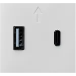 Модульная розетка usb+type C (2 модуля) MEITON A4287C2