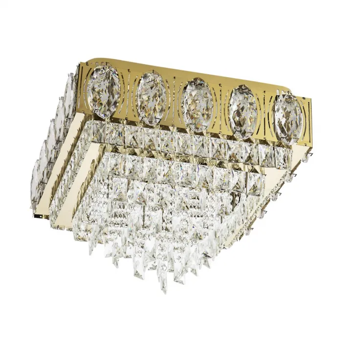 Потолочная люстра LED4U L9438-500-500 GD с функцией УД от ImperiumLoft