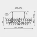 Подвесная люстра MODELUX ML.6775.1125 GD
