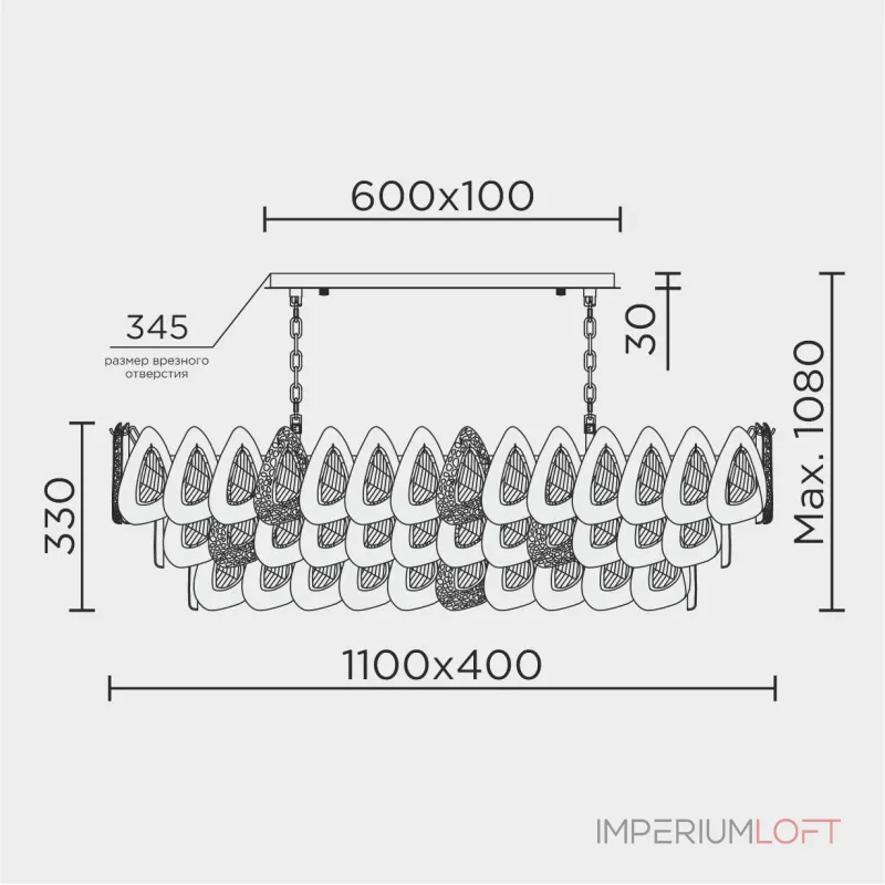 Подвесная люстра MODELUX ML.6775.1125 GD Подвесная люстра MODELUX ML.6775.1125 GD