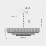 Подвесная люстра MODELUX ML.7092.1000 GD