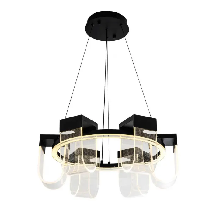 Подвесной cветильник LED4U L7707-600 BK от ImperiumLoft