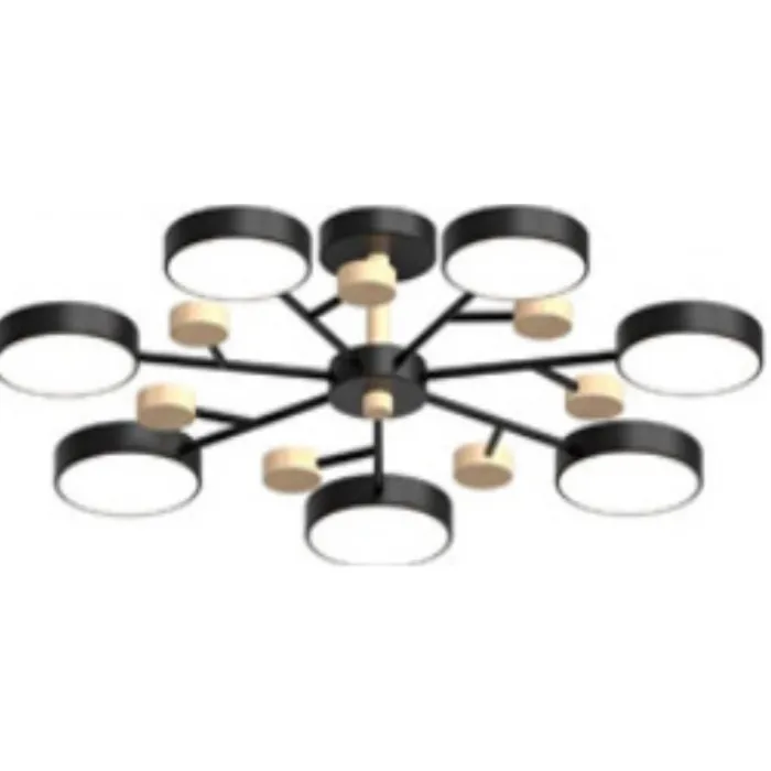 Потолочный cветильник LED4U L3205-800 BK от ImperiumLoft