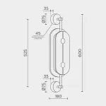 Настенный светильник MODESTYLE MS.1606.600 BS
