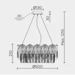 Подвесная люстра MODELUX ML.7445.500 GD