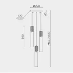 Подвесной светильник MODELUX ML.88992.3 GD
