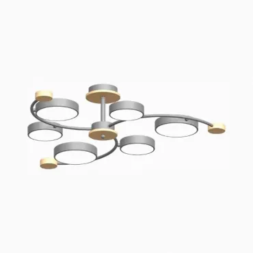 Потолочный cветильник LED4U L3207-840 GR Потолочный cветильник LED4U L3207-840 GR