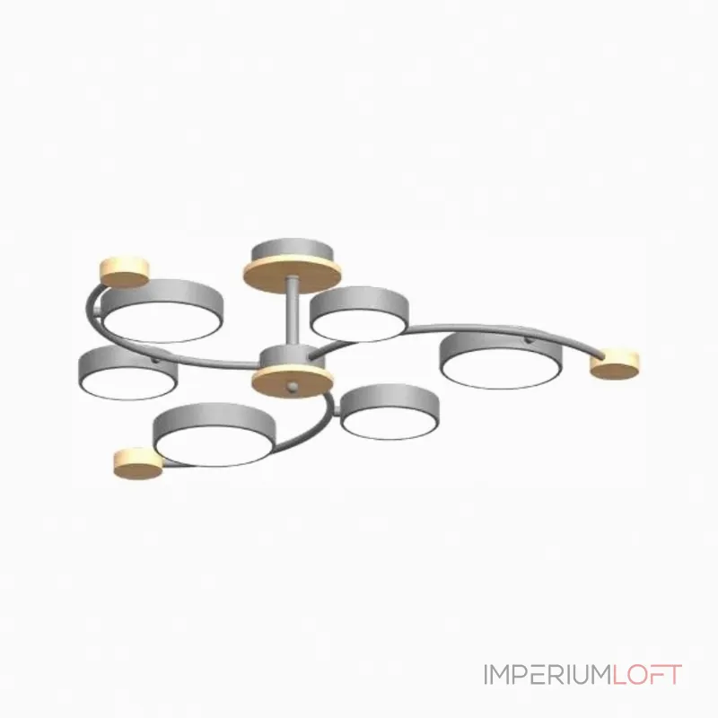 Потолочный cветильник LED4U L3207-840 GR Потолочный cветильник LED4U L3207-840 GR