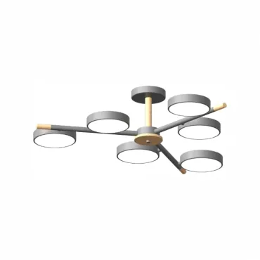 Потолочный cветильник LED4U L3208-800 GR Потолочный cветильник LED4U L3208-800 GR