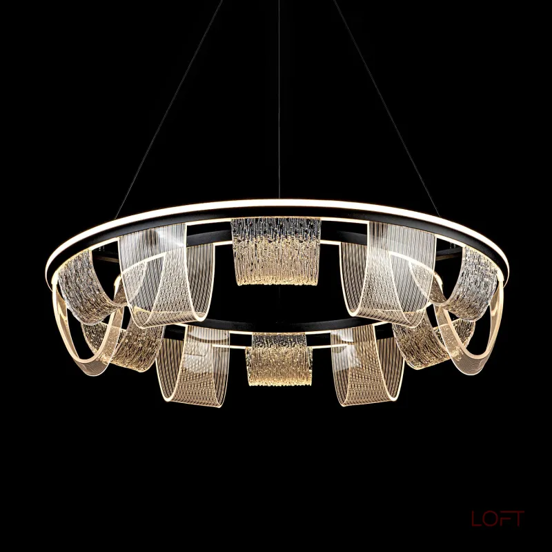 Подвесной cветильник LED4U L7706-800 BK Подвесной cветильник LED4U L7706-800 BK