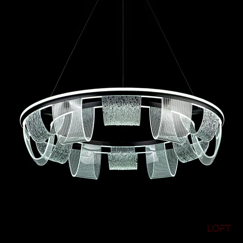 Подвесной cветильник LED4U L7706-800 BK Подвесной cветильник LED4U L7706-800 BK