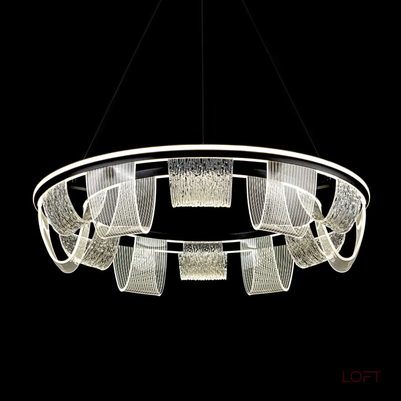 Подвесной cветильник LED4U L7706-800 BK Подвесной cветильник LED4U L7706-800 BK