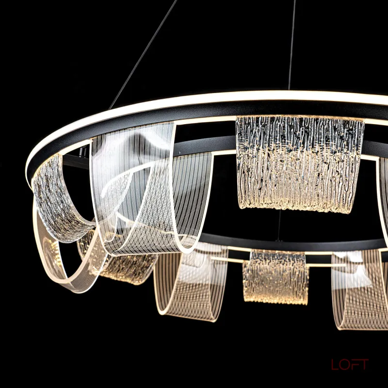 Подвесной cветильник LED4U L7706-800 BK Подвесной cветильник LED4U L7706-800 BK