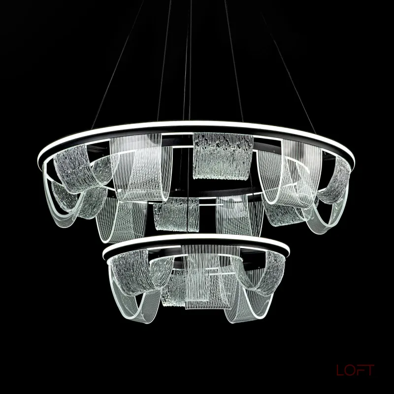 Подвесной cветильник LED4U L7706-800-460 BK
