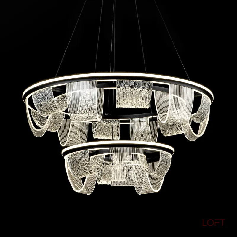 Подвесной cветильник LED4U L7706-800-460 BK