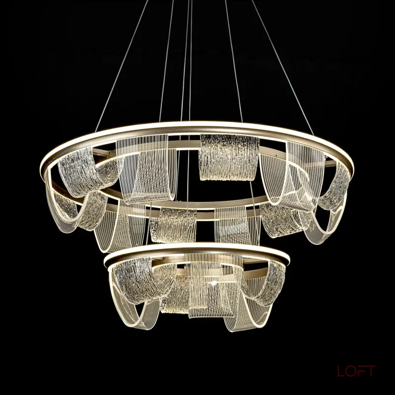 Подвесной cветильник LED4U L7706-800-460 GD