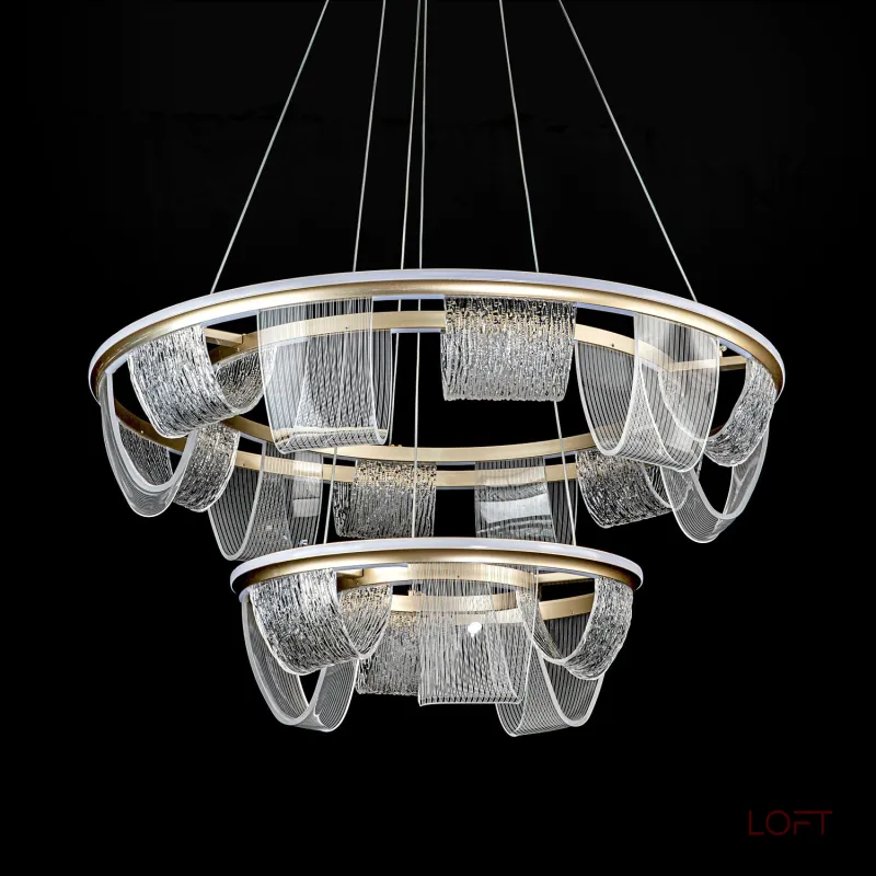 Подвесной cветильник LED4U L7706-800-460 GD