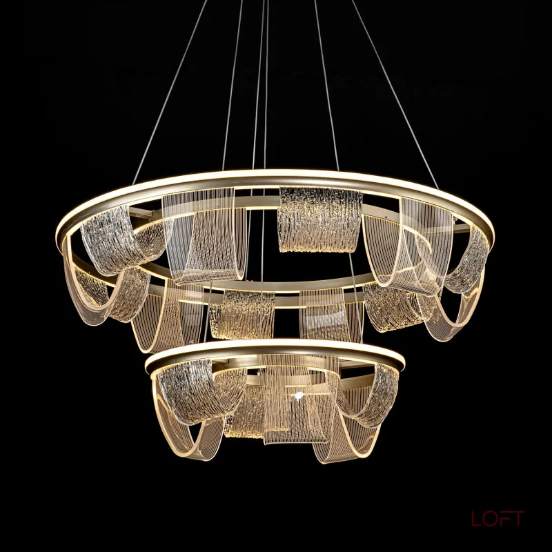 Подвесной cветильник LED4U L7706-800-460 GD