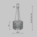 Подвесная люстра MODELUX ML.6621.9 CR