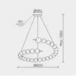 Подвесной светильник MODELUX MS.8010.800 BS