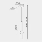 Подвесной светильник MODELUX MS.88923.1 BS