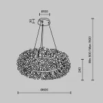 Подвесная люстра MODESTYLE MS.9029.12 CR