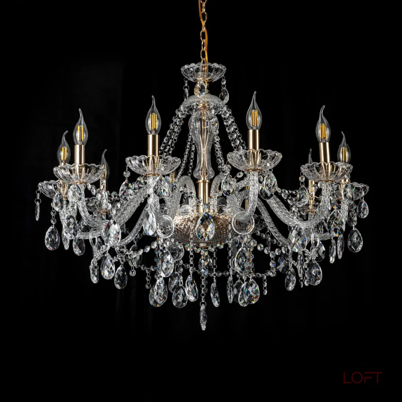 Подвесная люстра MODELIGHT MDL.7068.10HC GD Подвесная люстра MODELIGHT MDL.7068.10HC GD